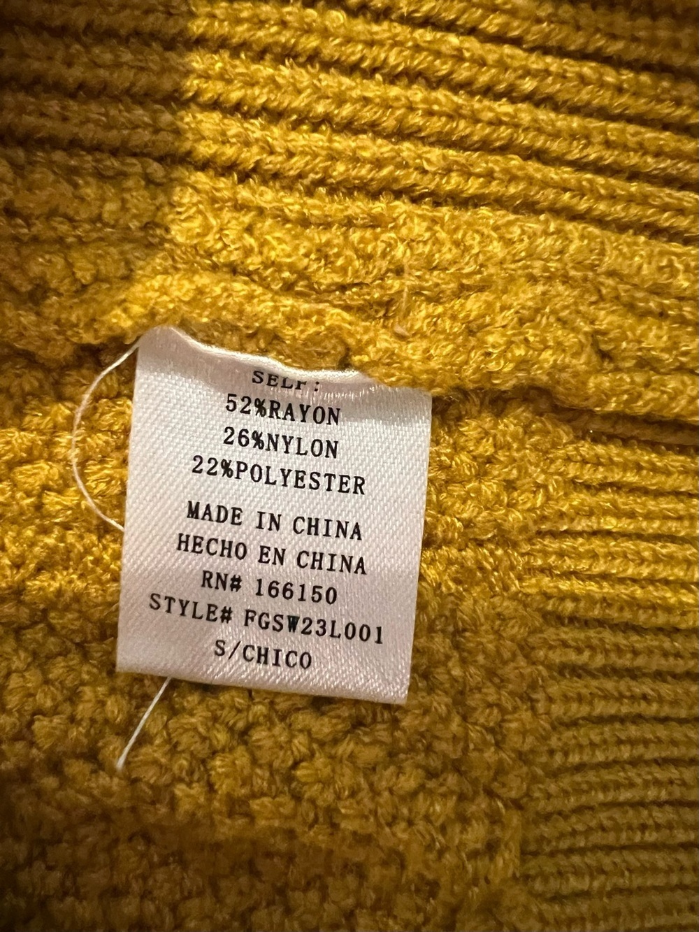 Mustard Yellow Knit Sleeveless Sweater Vest - Picture 7 of 8